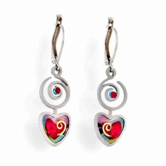 Seeka Heart & Spiral Earrings Style #1410273