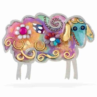 Seeka Colorful Fluffy Sheep Pin Style #1420673W