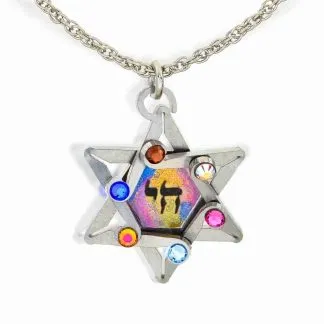 Seeka Star & Chai Necklace Style #1430326