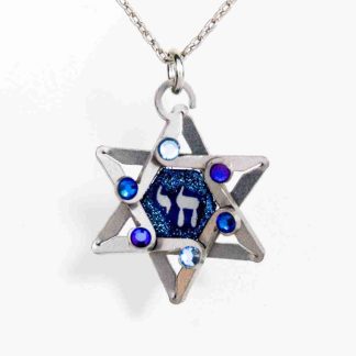Seeka Blue Star & Chai Necklace Style #1430326B