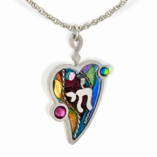 Seeka Chai & Heart Necklace Style #1430402