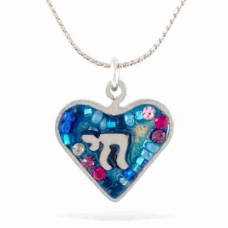 Seeka Blue Heart Necklace Style #1430627B
