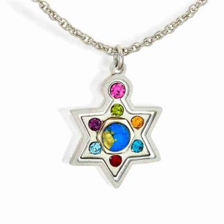 Seeka Multicolored Star Necklace Style #1432304M