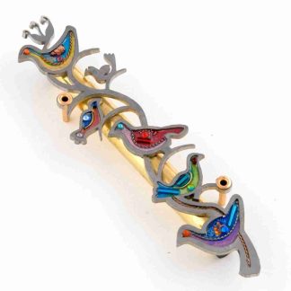 Seeka Colorful Doves of Peace Mezuzah Style #1450805
