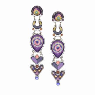Yoolie's Fall-Winter 2017 Earrings, Tie Dye Color Group #1711805