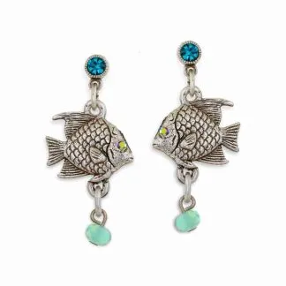 Designed And Caringly Made La Contessa Graceful Angel Fish Earrings