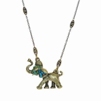 Playful Dancing Elephant Necklace Lovingly Made By La Contessa