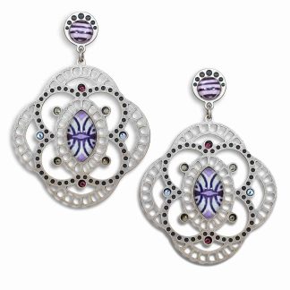 Yoolie's Spring 2015 Earrings, Lilac Blossom Earring Style #1514206