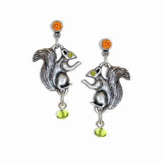 Playful Nutty Squirrel Earrings Lovingly Made By La Contessa