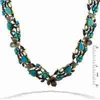 La Contessa Meticulously Handmade Spring Flower Necklace - Image 3