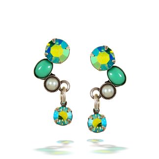 La Contessa Exquisitely Designed And Made Turquoise Earrings