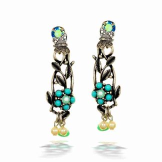 Butterfly Flower Earrings Made By La Contessa