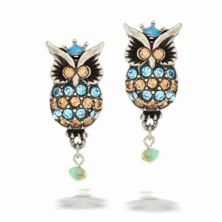 Beautifully Created Merry Crowned Wise Night Owl La Contessa Earrings