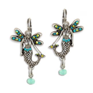 Playful La Contessa Earrings Winged Mermaid Color Group