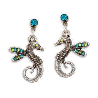 Crafted La Contessa Winged Sea-Horse Earrings