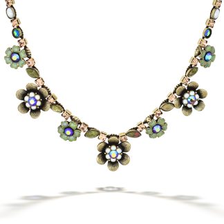 Pearl Flowers Jeweled Garden Necklace Lovingly Made By La Contessa
