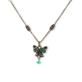 Handmade La Contessa Beautiful Butterfly Sparkly Necklace