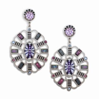Yoolie's Spring 2015 Earrings, Lilac Blossom Earring Style #1514205