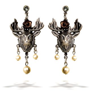 La Contessa Woodland Deer Earrings, Designed by Mary DeMarco and Curated by The Artazia Collection - E8455