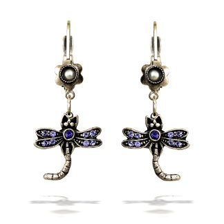 Violet Dragonfly Earrings Designed By La Contessa