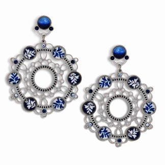 Yoolie's Spring 2015 Earrings, Delftware Color Group #1515106