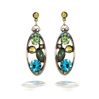 Designed And Caringly Made La Contessa Pastels Oval Earrings
