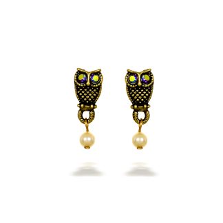 Crafted La Contessa Sweet Petite Owl Earrings